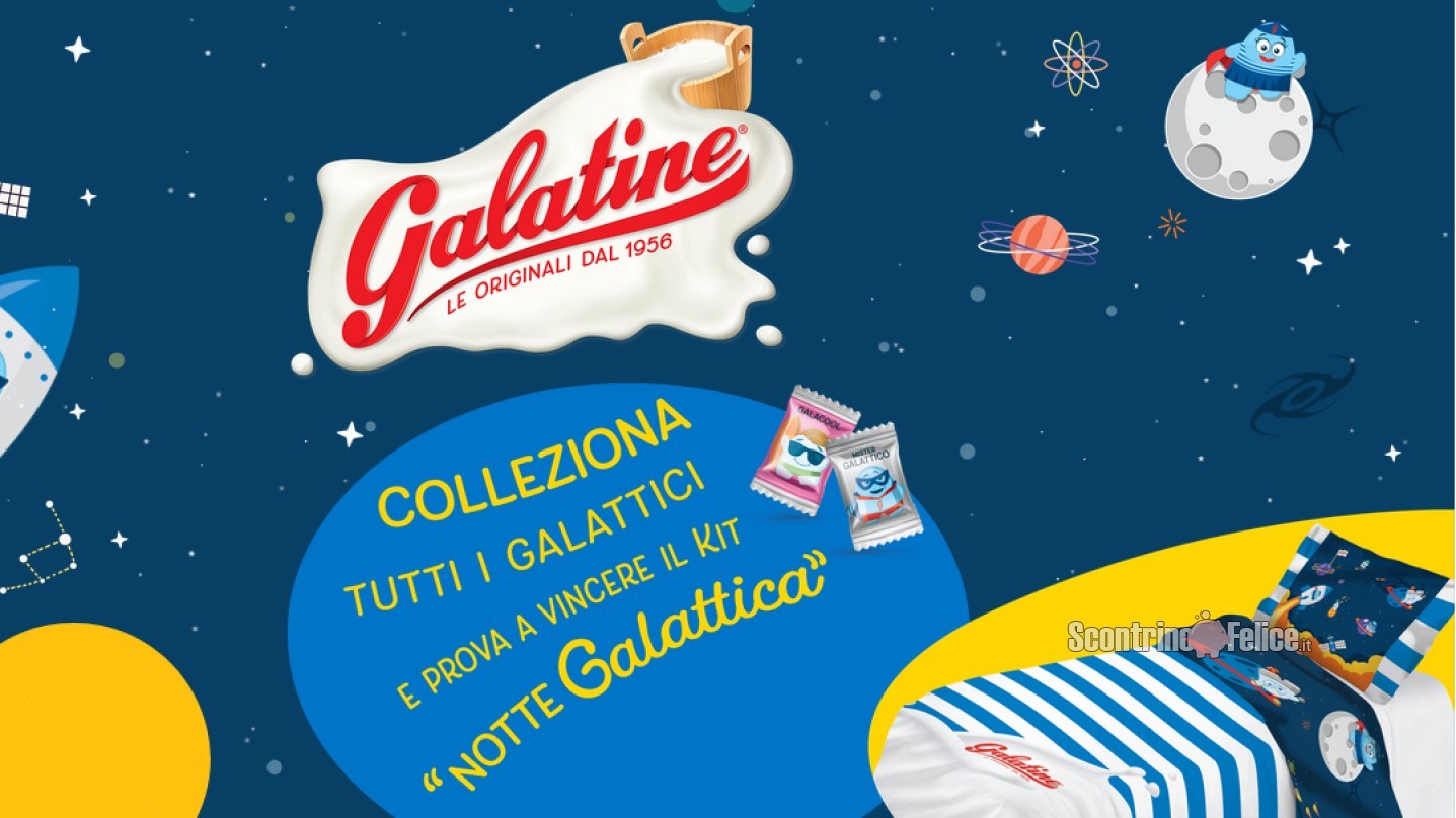 Concorso Galatine: vinci completo letto "Notte galattica"