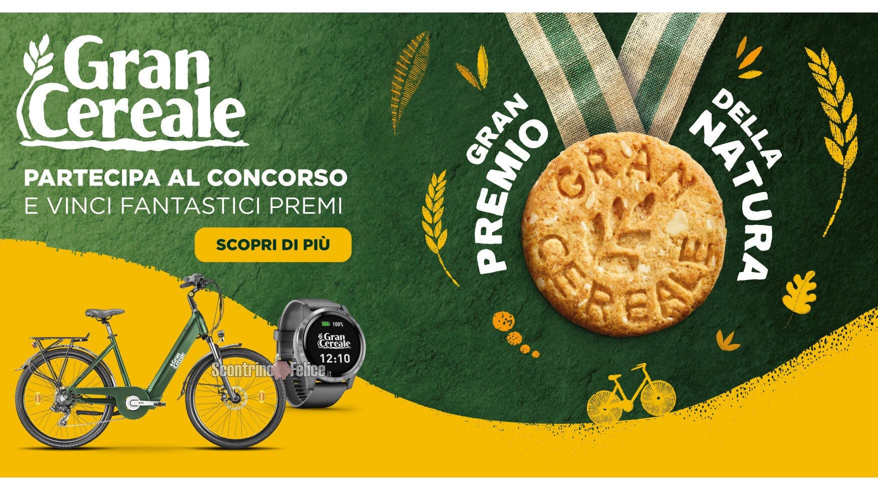 Concorso Gran Cereale "Il Gran Premio Della Natura": in palio 147 E-bike Atala e 105 Smartwatch Garmin