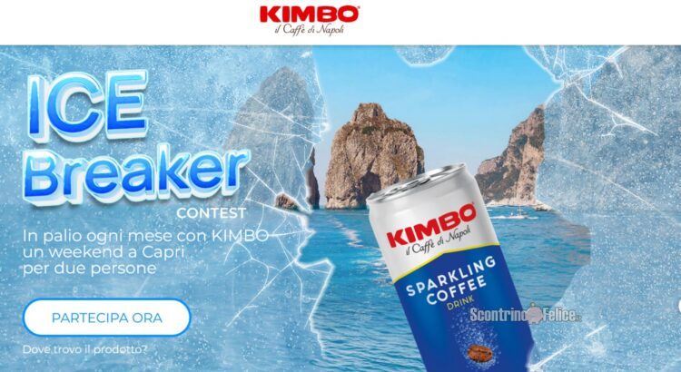 Concorso Kimbo Icebreaker: acquista Kimbo Sparkling Coffee e vinci weekend a Capri
