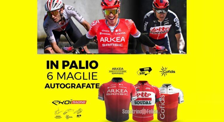 Vinci GRATIS 6 maglie autografate dai professionisti del Tour de France