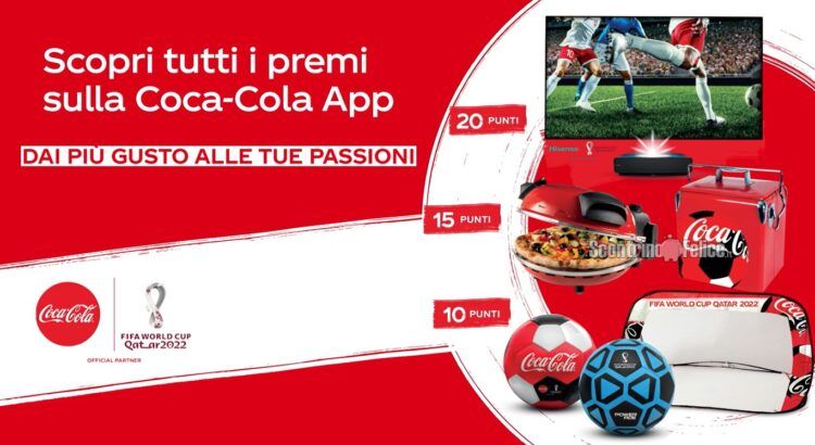 Concorso Coca‑Cola e Powerade “Dai più gusto alle tue passioni”: vinci subito palloni e porta da calcio, fornetti pizza Ariete, Mini frigo e TV Hisense