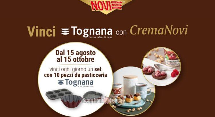 Concorso crema Novi: vinci set pasticceria Tognana