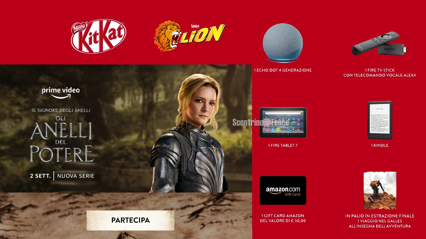 Concorso KitKat e Lion: vinci Buoni regalo e premi tecnologici Amazon, e 1 viaggio