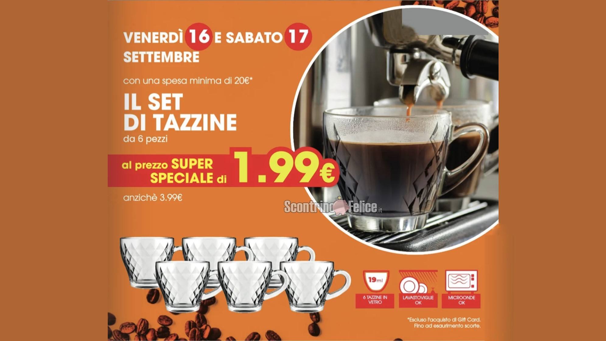 6 tazzine a solo 1,99€ da Tigotà: scopri come averle!