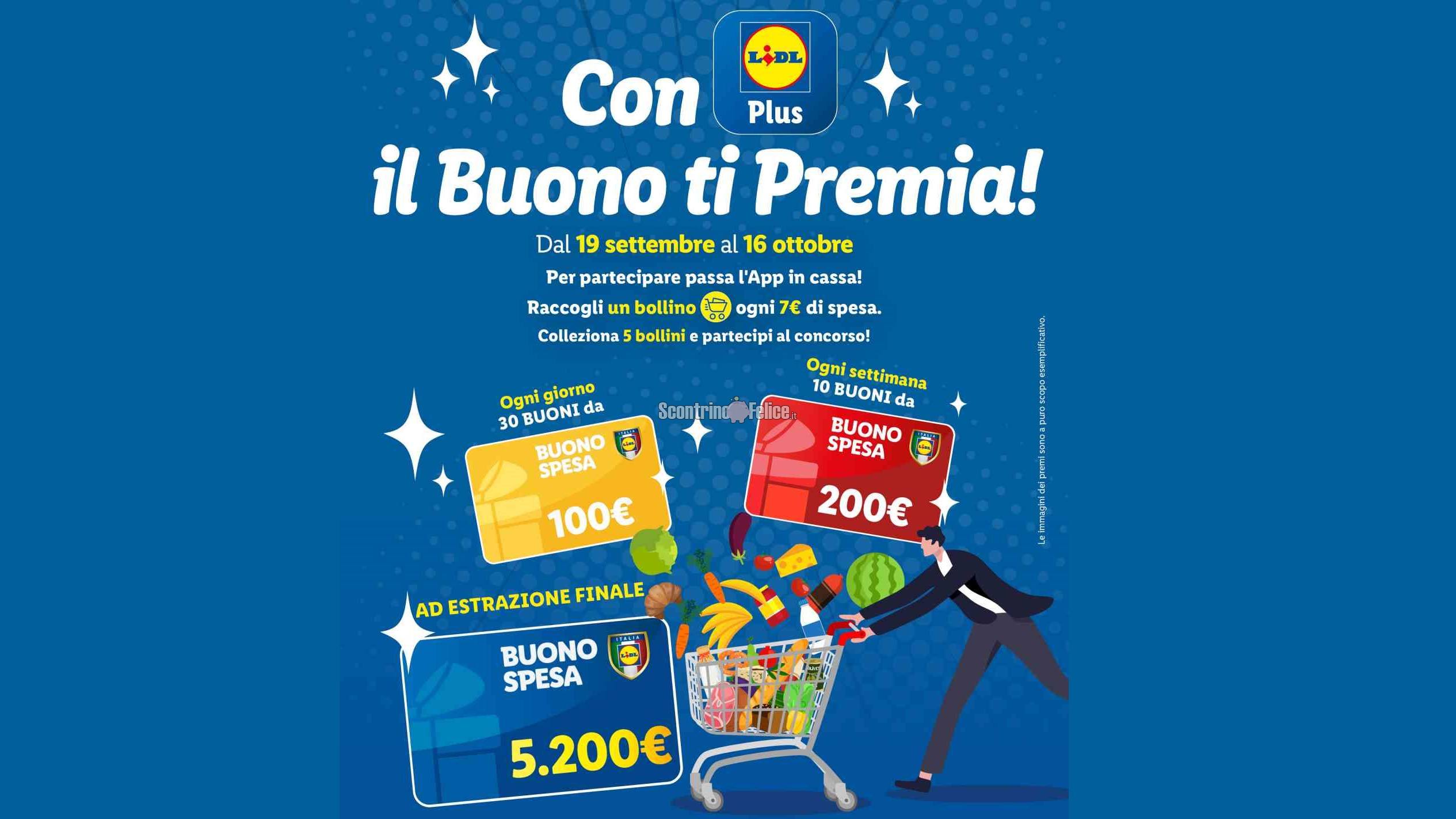 Concorso “Con Lidl Plus, il Buono ti Premia”