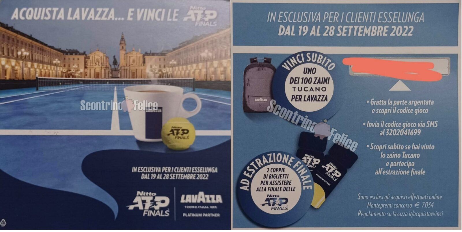 Concorso Lavazza da Esselunga: vinci 100 zaino Tucano e la finale delle Nitto ATP Finals 2022 10