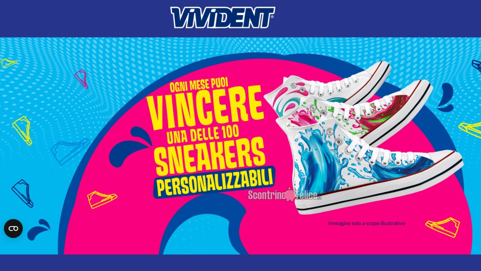 Concorso Vivident Blast "Libera il lato fresh": in palio sneakers personalizzabili 21shoes