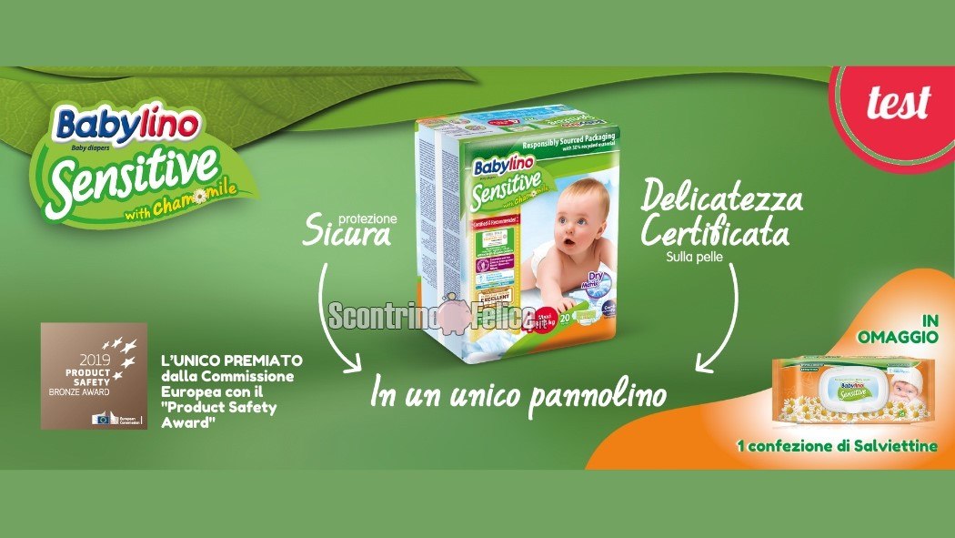 Diventa tester pannolini e salviettine Babylino Sensitive