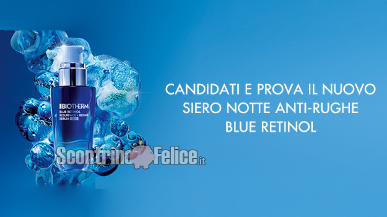 Diventa tester siero notte Blue Retinol di Biotherm