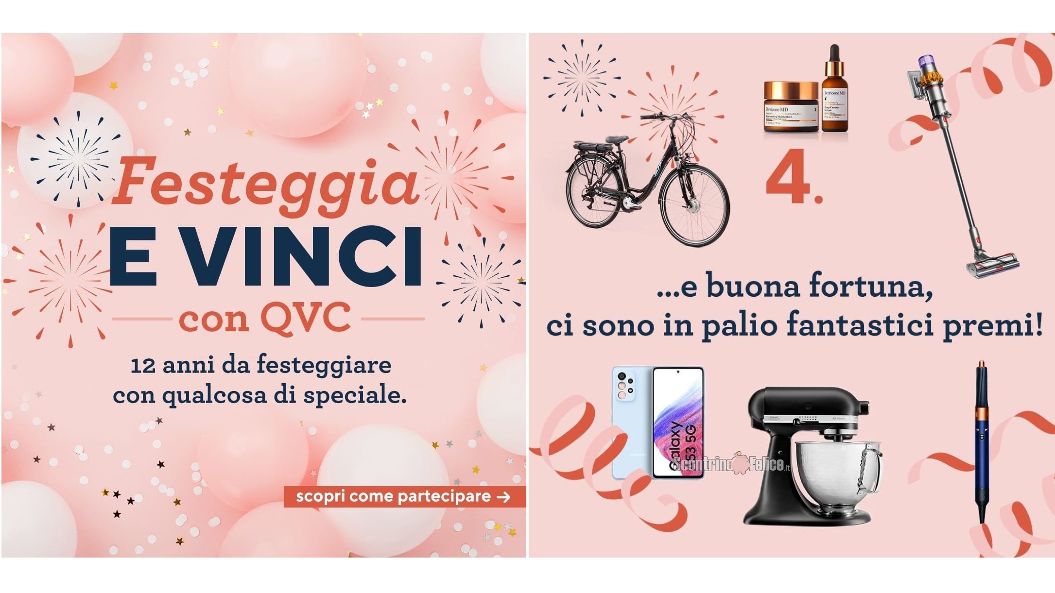Giveaway "Festeggia e Vinci con QVC": in palio 12 fantastici premi!