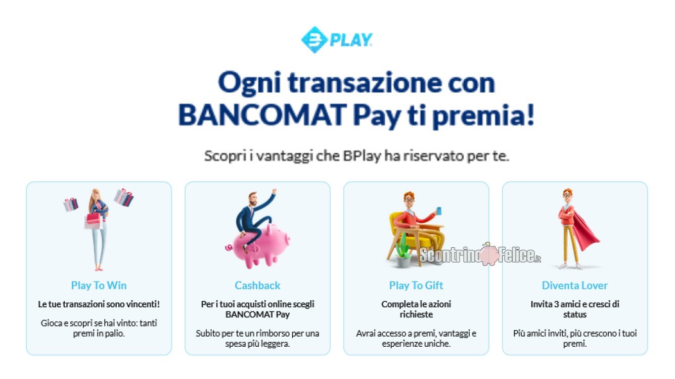 BPlay: ogni transazione con BANCOMAT Pay ti premia!
