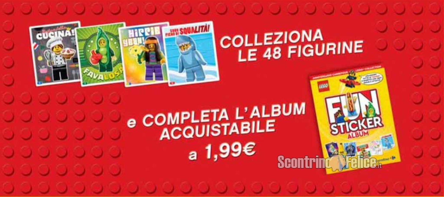 Carrefour Lego Collection: raccogli i bollini e richiedi premi Lego! 100