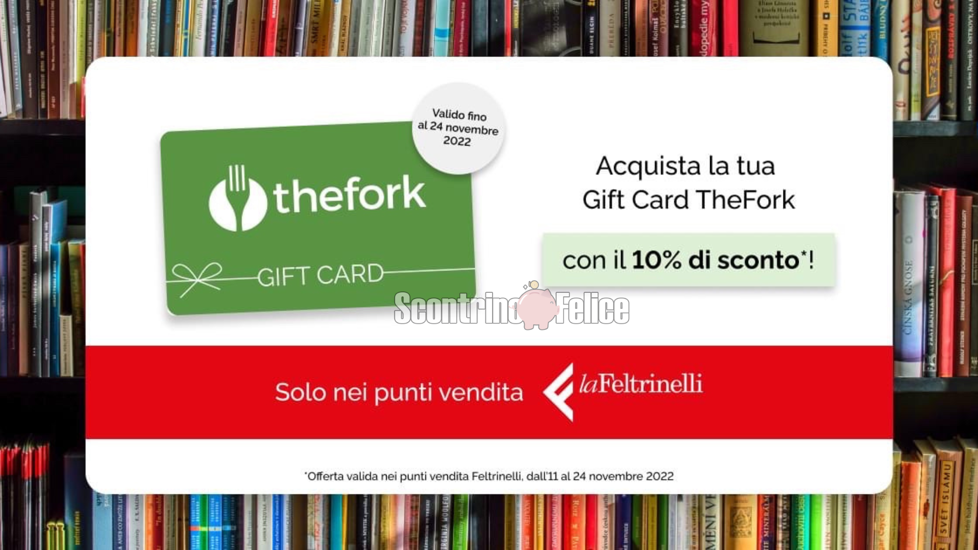Gift Card TheFork scontate del 10% da LaFeltrinelli! 2