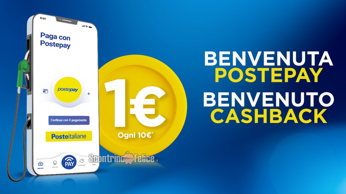 App ClubQ8: paga il carburante con Postepay e ricevi cashback da 1 euro