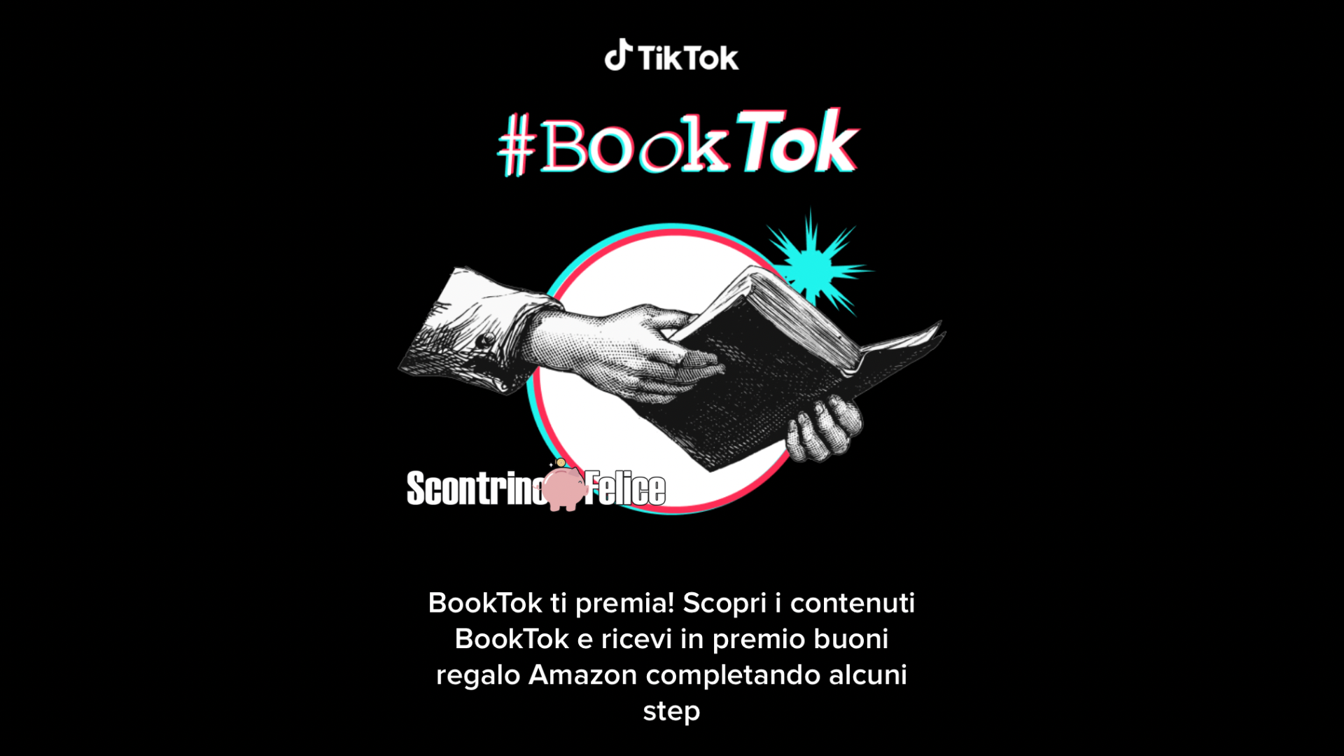 BookTok: iscrivi a Tik Tok e ricevi una carta  in regalo - Scontrino  Felice