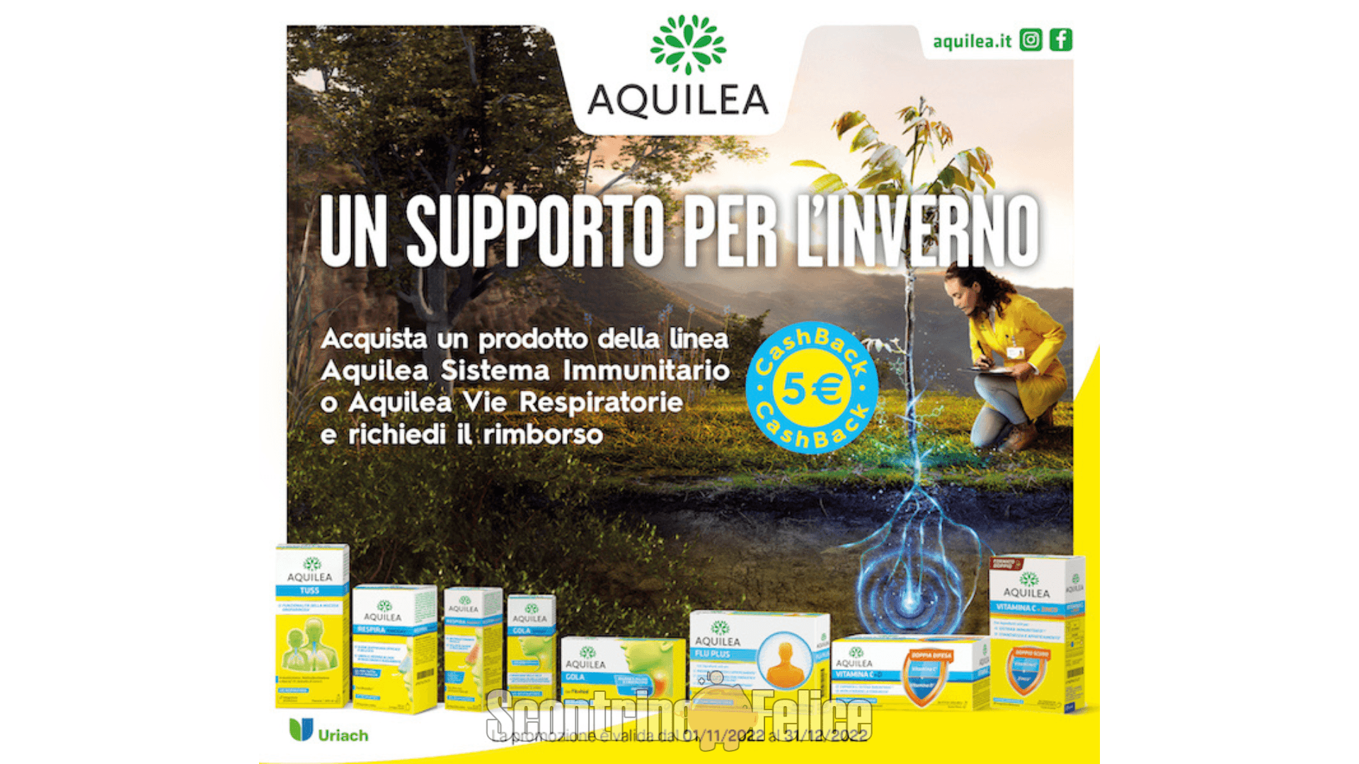 Cashback Aquilea: ricevi un rimborso di 5 euro 1