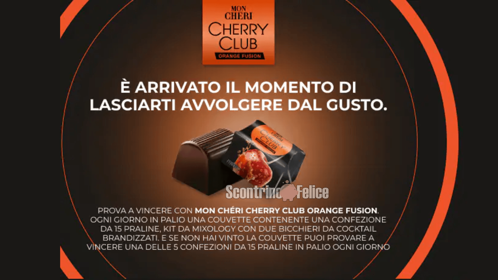 Concorso gratuito Mon Chéri: vinci kit cocktail e cioccolatini Orange Fusion 2