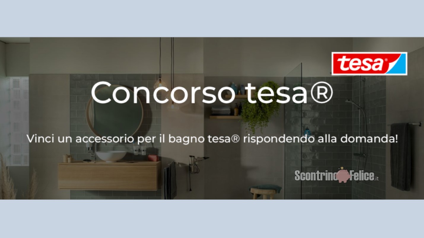 Concorso gratuito Tesa: vinci accessori per il bagno