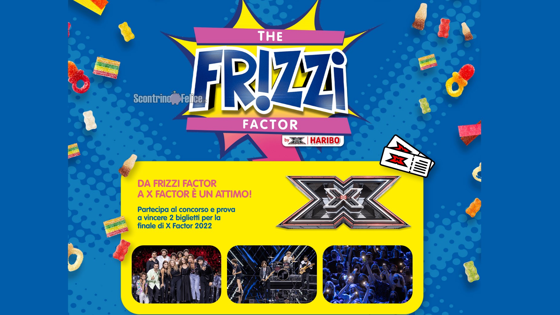 Concorso Haribo "The Frizzi Factor": vinci la finale di X Factor 4