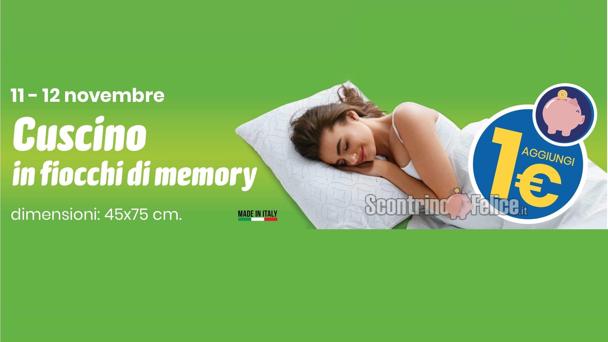 Cuscino in fiocchi di Memory a solo 1 euro da Eurospin: scopri come averlo!