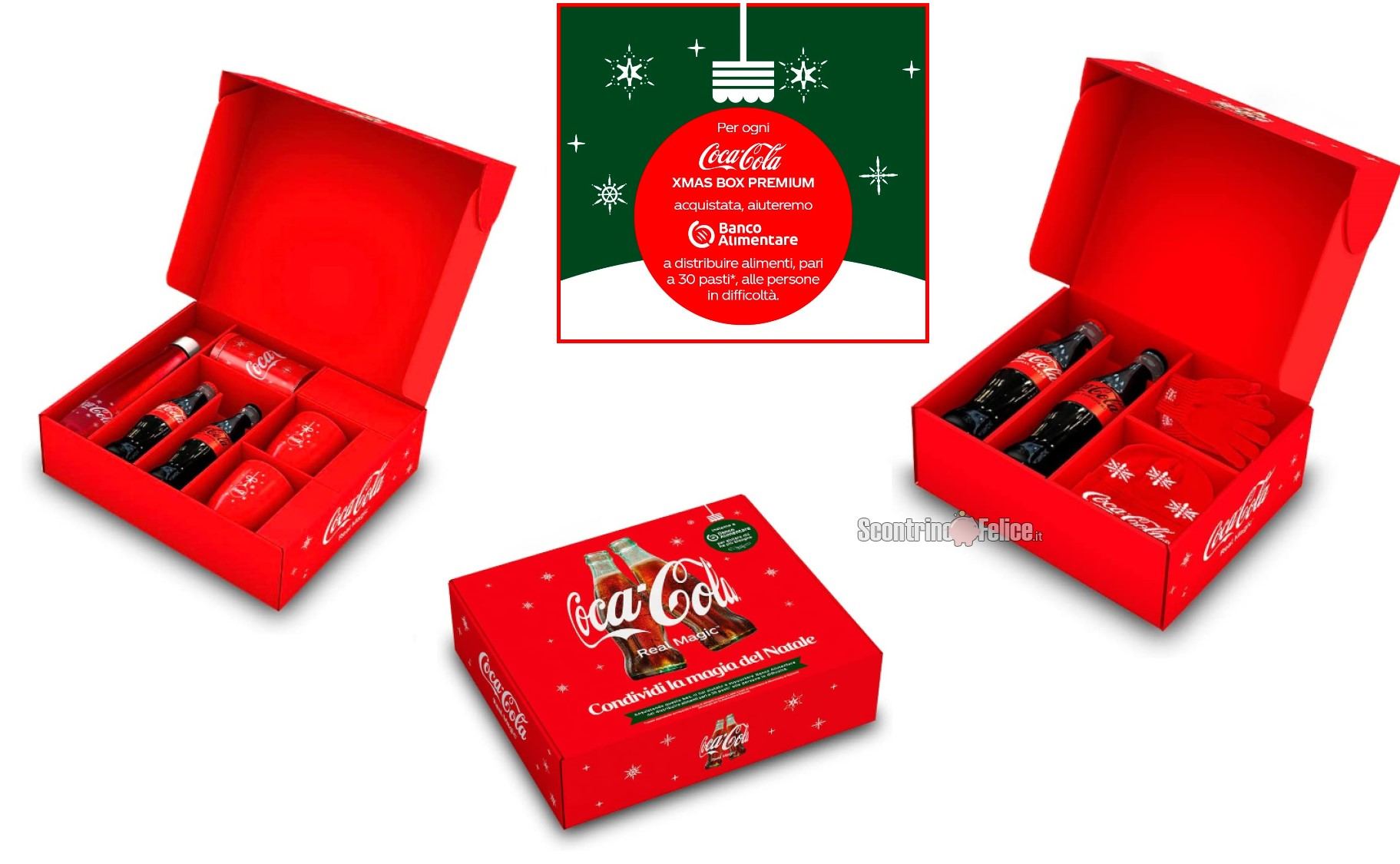 Idea regalo Box Coca Cola Christmas in Limited Edition: scopri come aiutare Banco Alimentare!