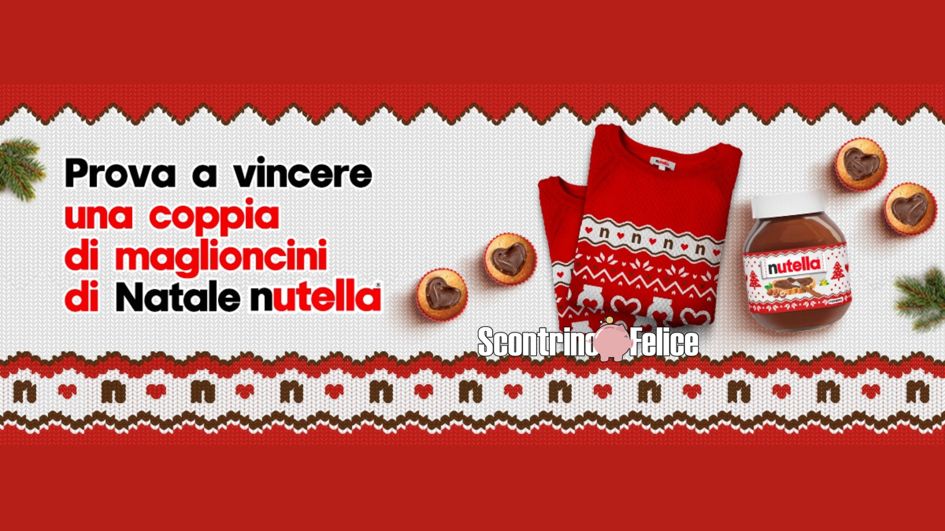 Vinci GRATIS coppie di maglioni di Natale Nutella! 1