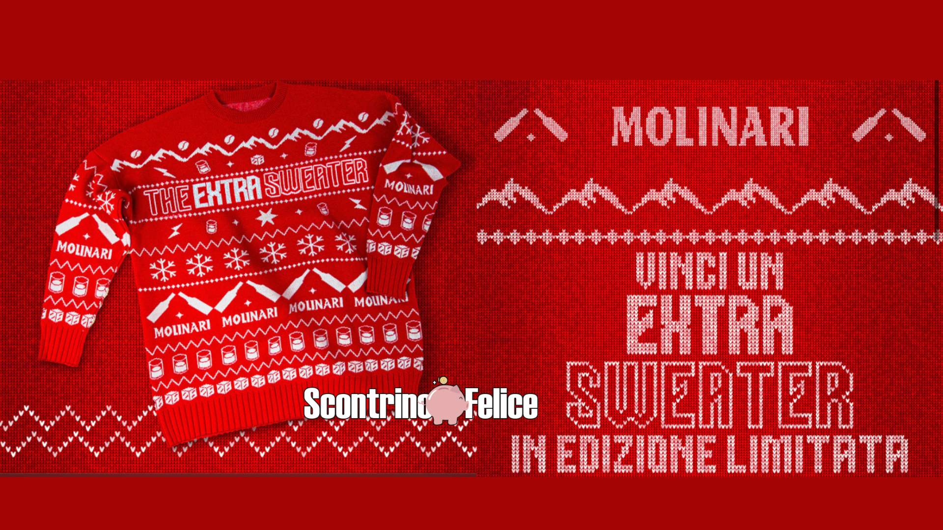 Vinci GRATIS un esclusivo maglione natalizio Molinari in edizione limitata 1