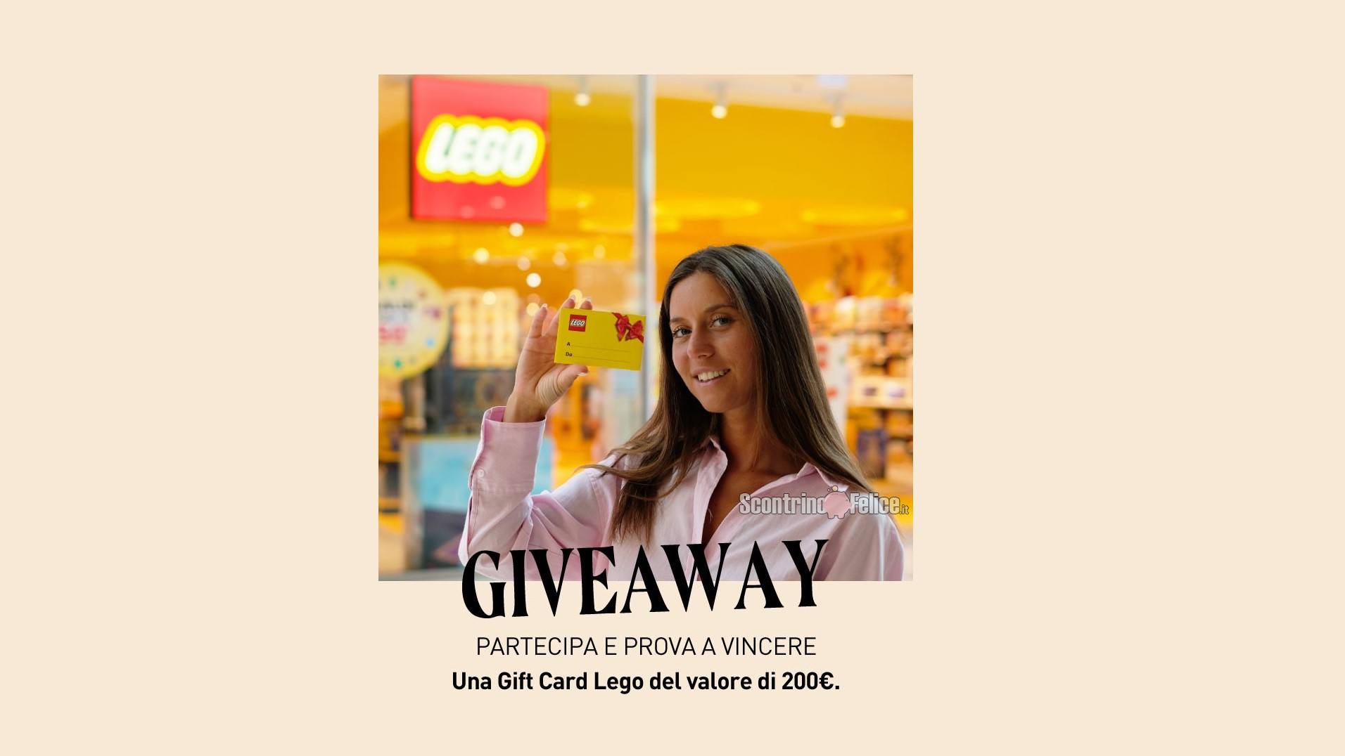 Vinci GRATIS una gift Card Lego da 200 euro con Nave de Vero