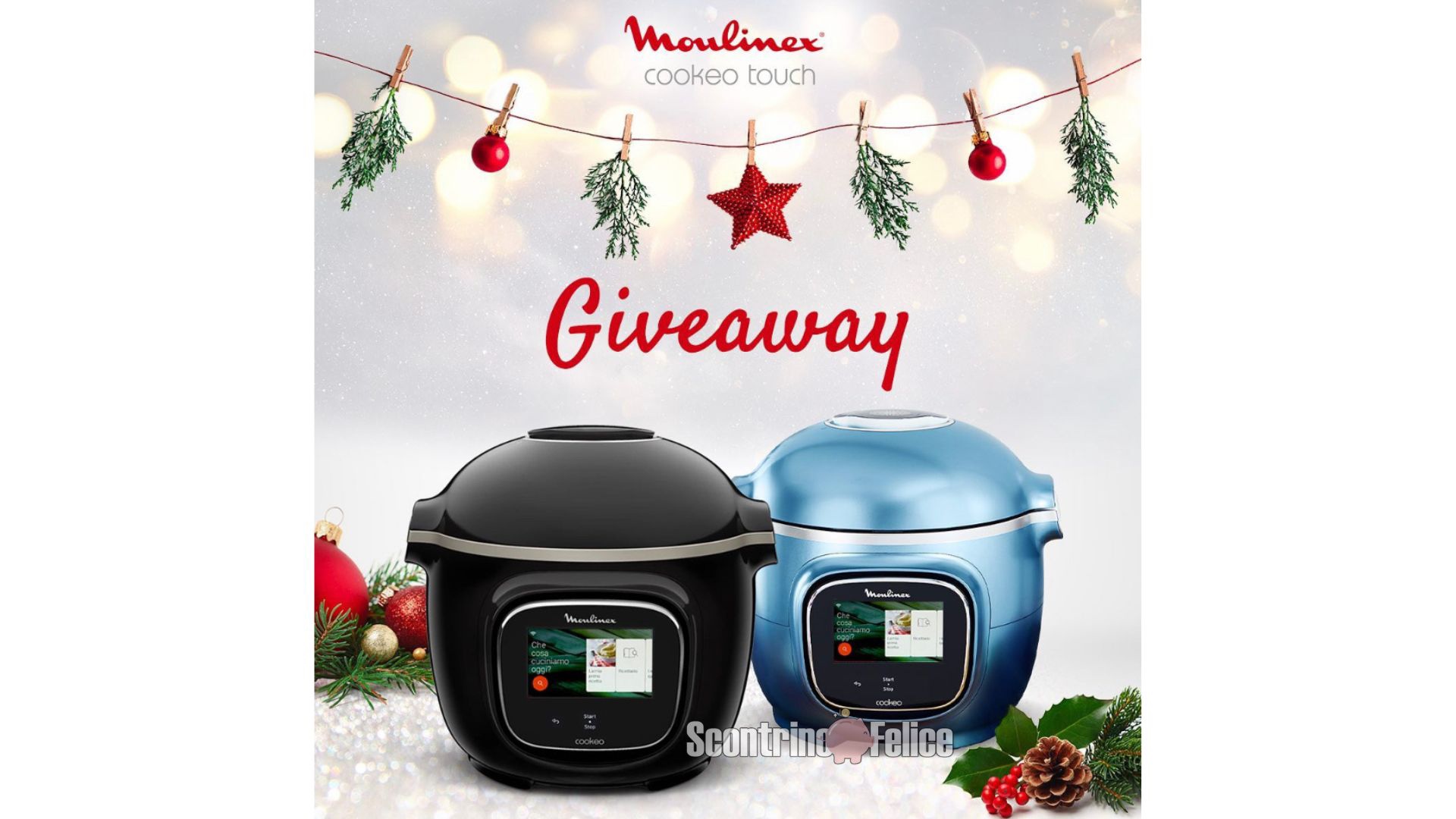 Giveaway Moulinex: vinci gratis Cookeo Touch Wifi 1
