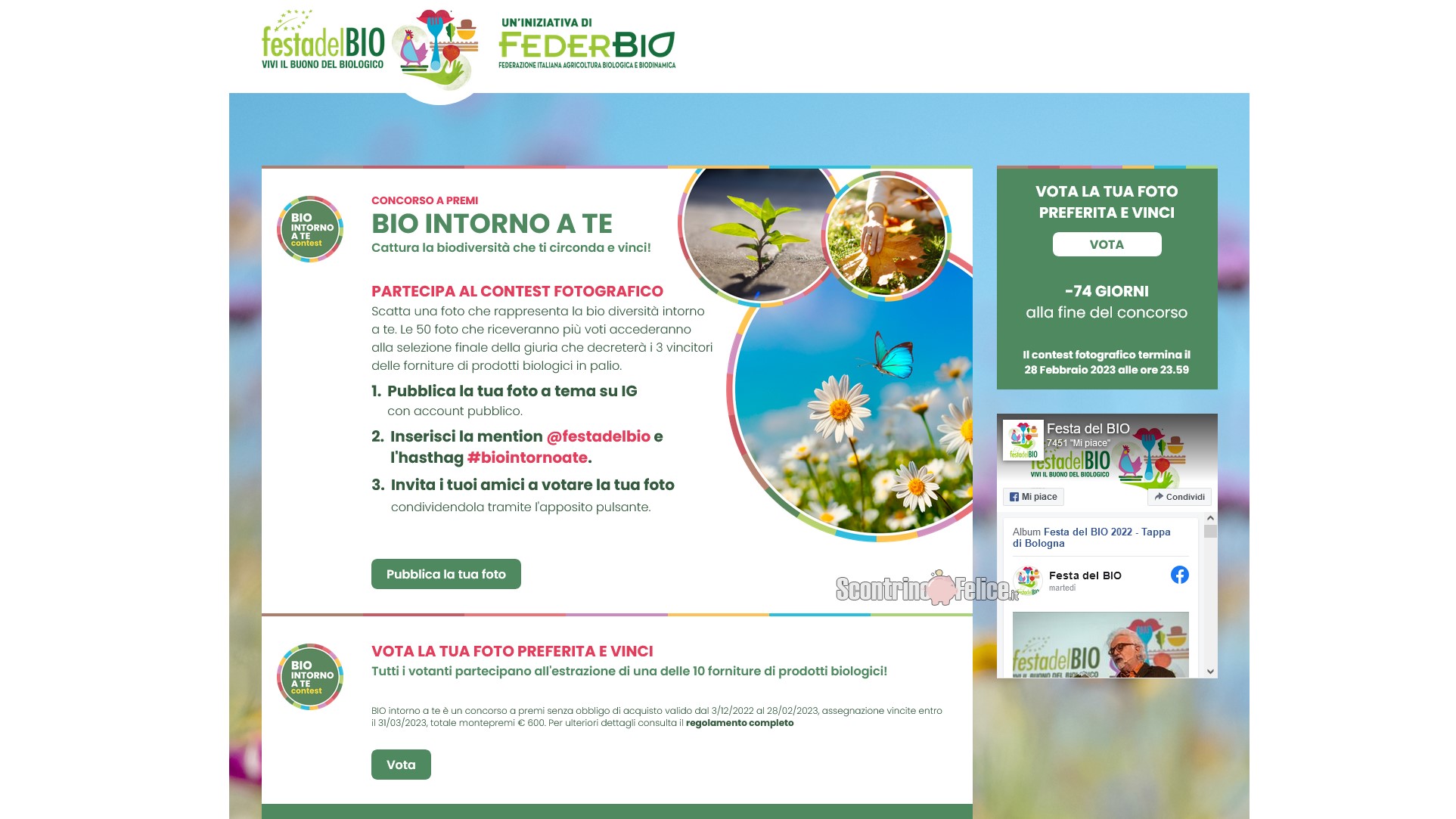 Festa del BIO: vinci gratis forniture di prodotti biologici