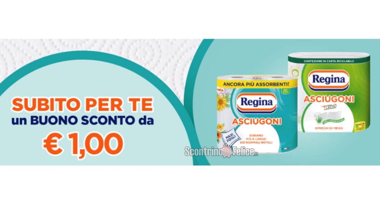 Buono sconto Regina Asciugoni da scaricare e stampare subito!