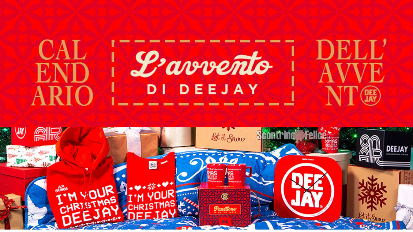 Calendario dell'Avvento Radio Deejay 2022: vinci gadget, panettoni, scarpe e non solo!