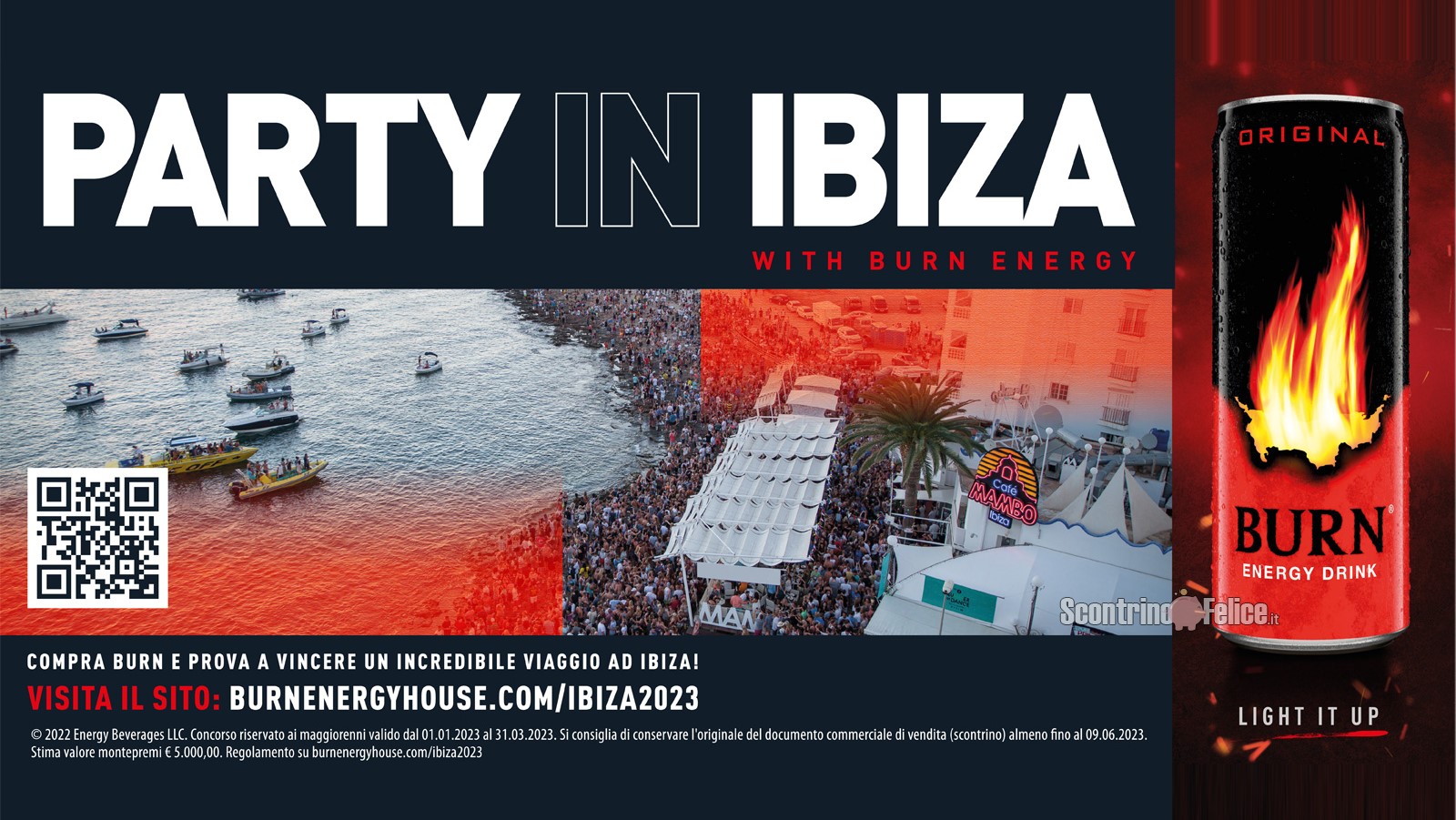 Concorso Burn Energy Drink: vinci un viaggio a Ibiza