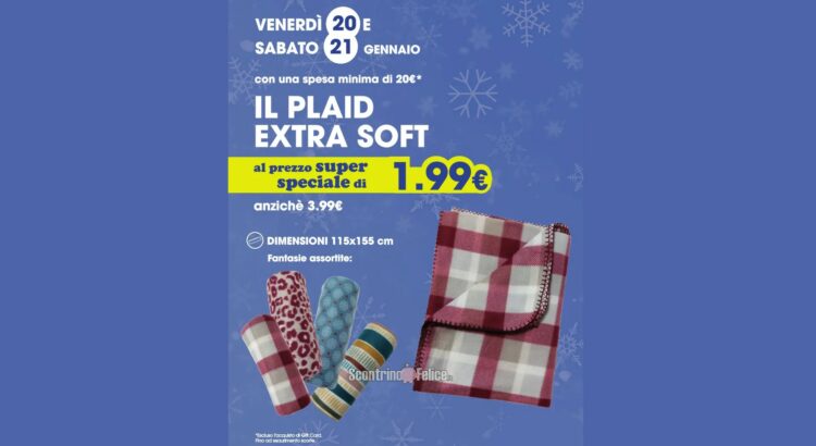 Plaid Extra Soft a solo 1,99 euro da Tigotà: scopri come averlo!