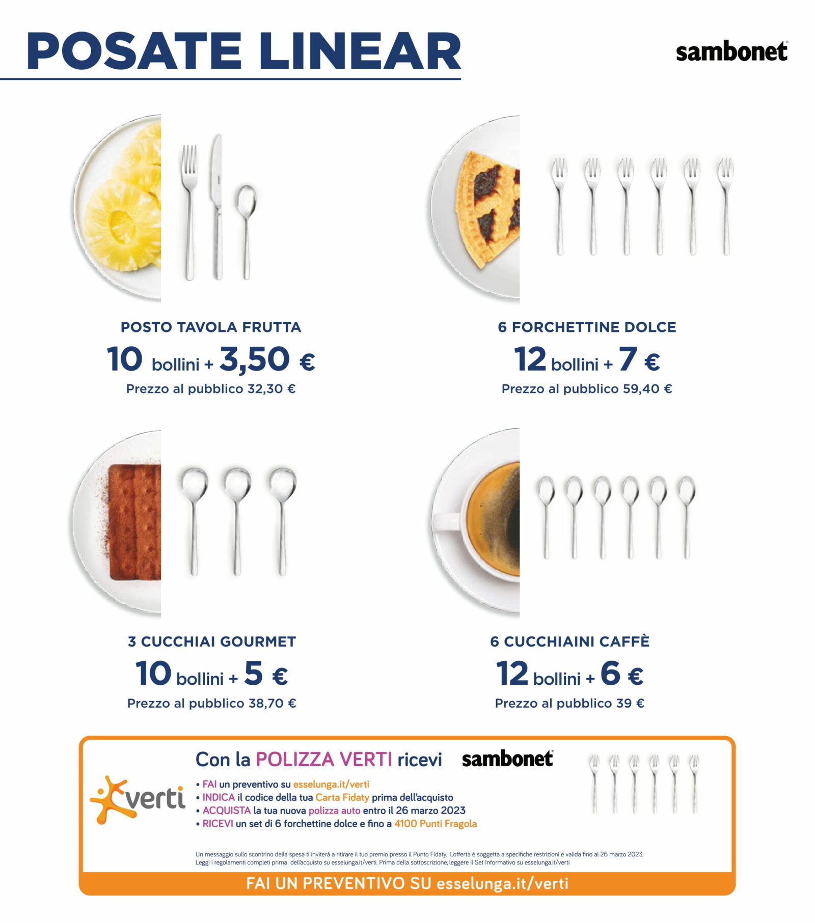 Raccolta Bollini Esselunga posate Linear Sambonet: come funziona? 33