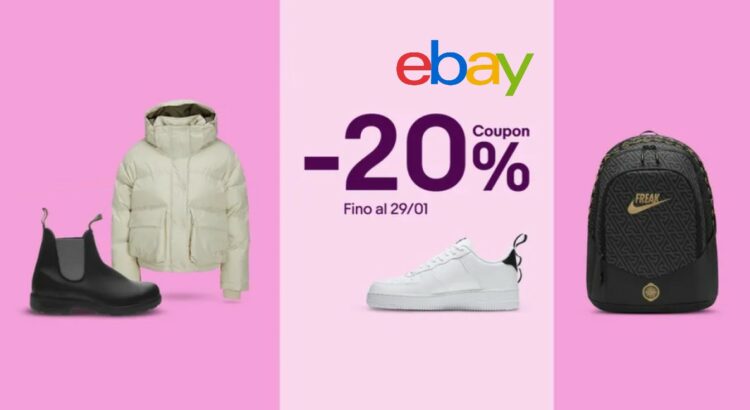 Codice sconto eBay -20% sulle Sneakers e Moda inverno