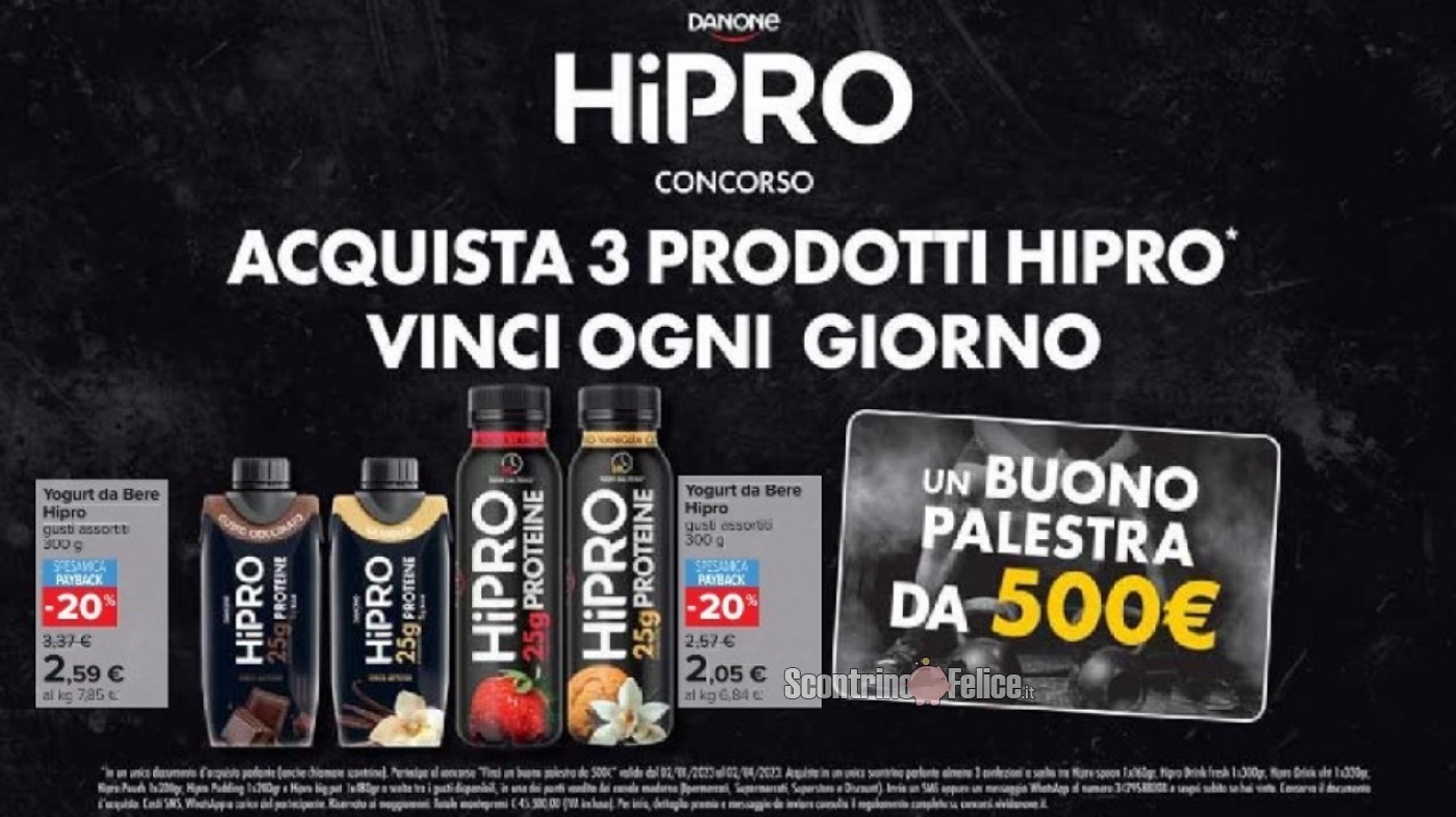 Concorso Hipro: in palio ogni giorno 1 buono palestra da 500 euro!