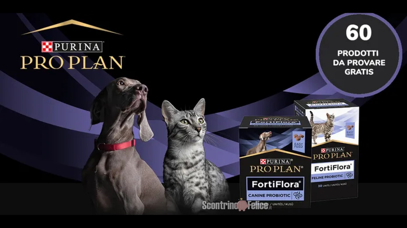 Diventa tester Purina Pro Plan FortiFlora Chews per cani e gatti