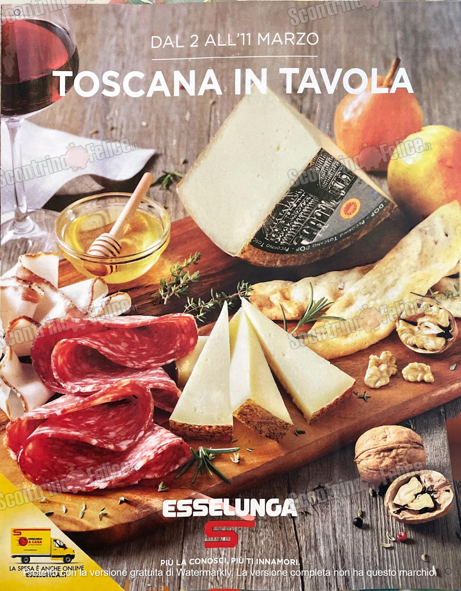 Anteprima Volantino Esselunga "Toscana in tavola" valido dal 2 all'11 marzo 2023 1