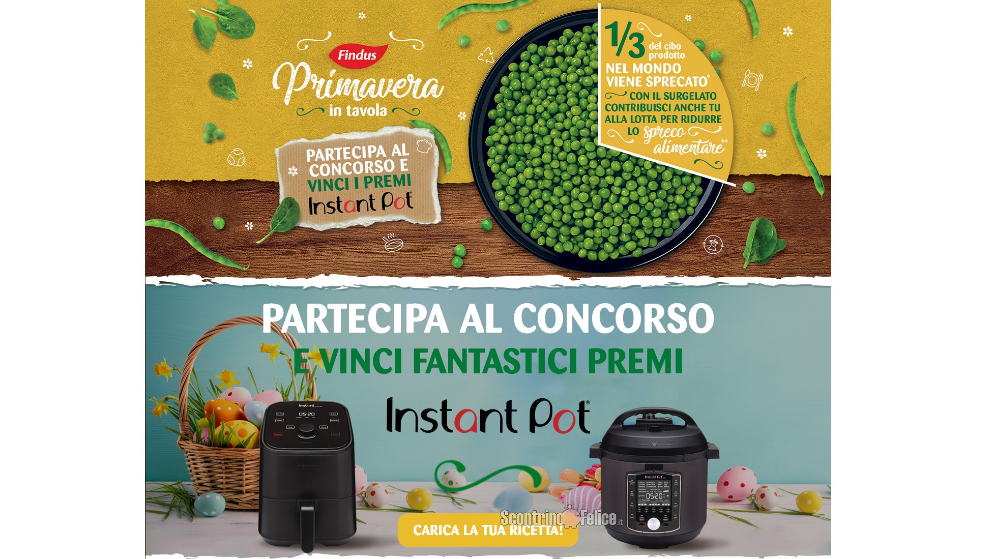 Concorso gratuito Findus Primavera in tavola: vinci premi Instant Pot