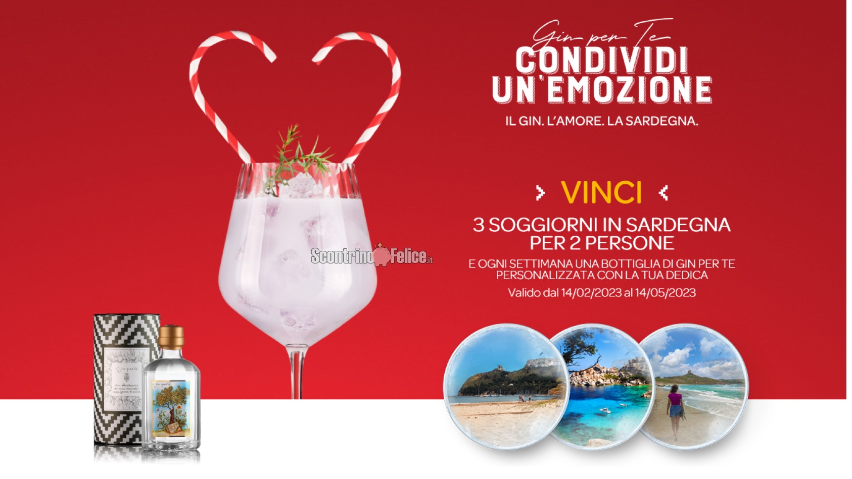 Concorso gratuito Silvio Carta "Gin per te": in palio bottiglie e soggiorni in Sardegna