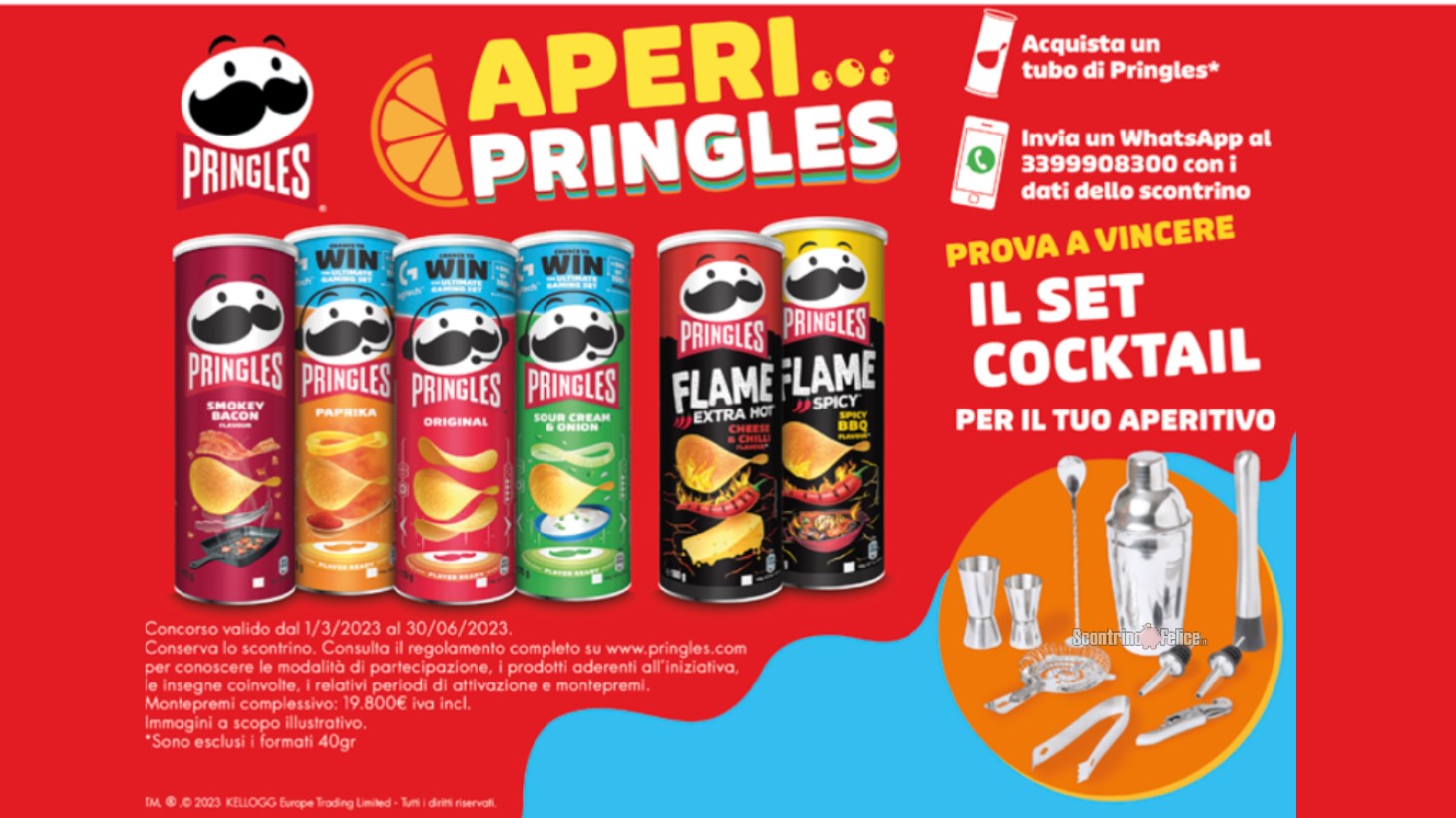 Concorso Aperi...Pringles: prova a vincere il set cocktail per il tuo aperitivo