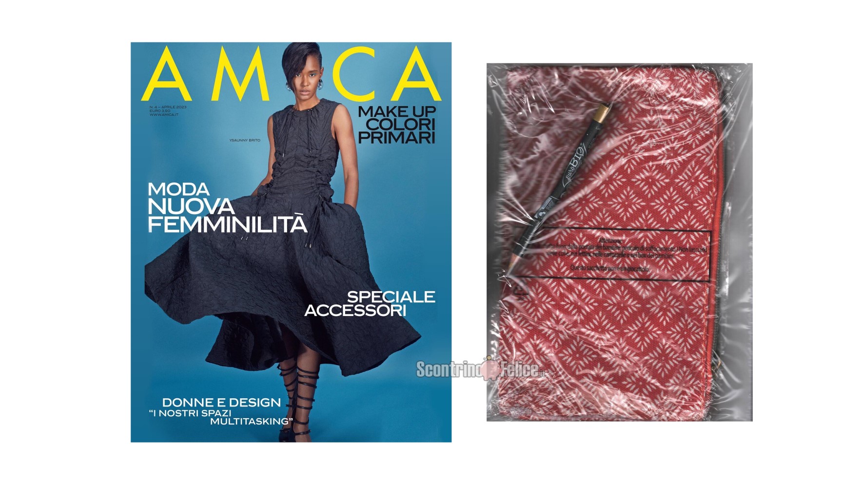 Affari in edicola: prodotto Makeup + pochette con Amica