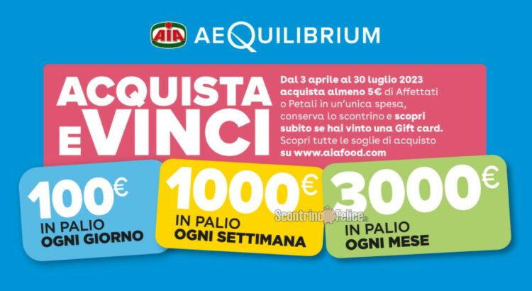 Concorso AeQuilibrium AIA: vinci gift card MyGiftCard Square fino a 3.000 euro!