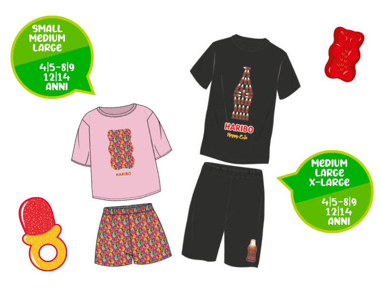Concorso Haribo "Happy Pigiama Party": vinci 1 pigiama Tezenis ogni giorno 1