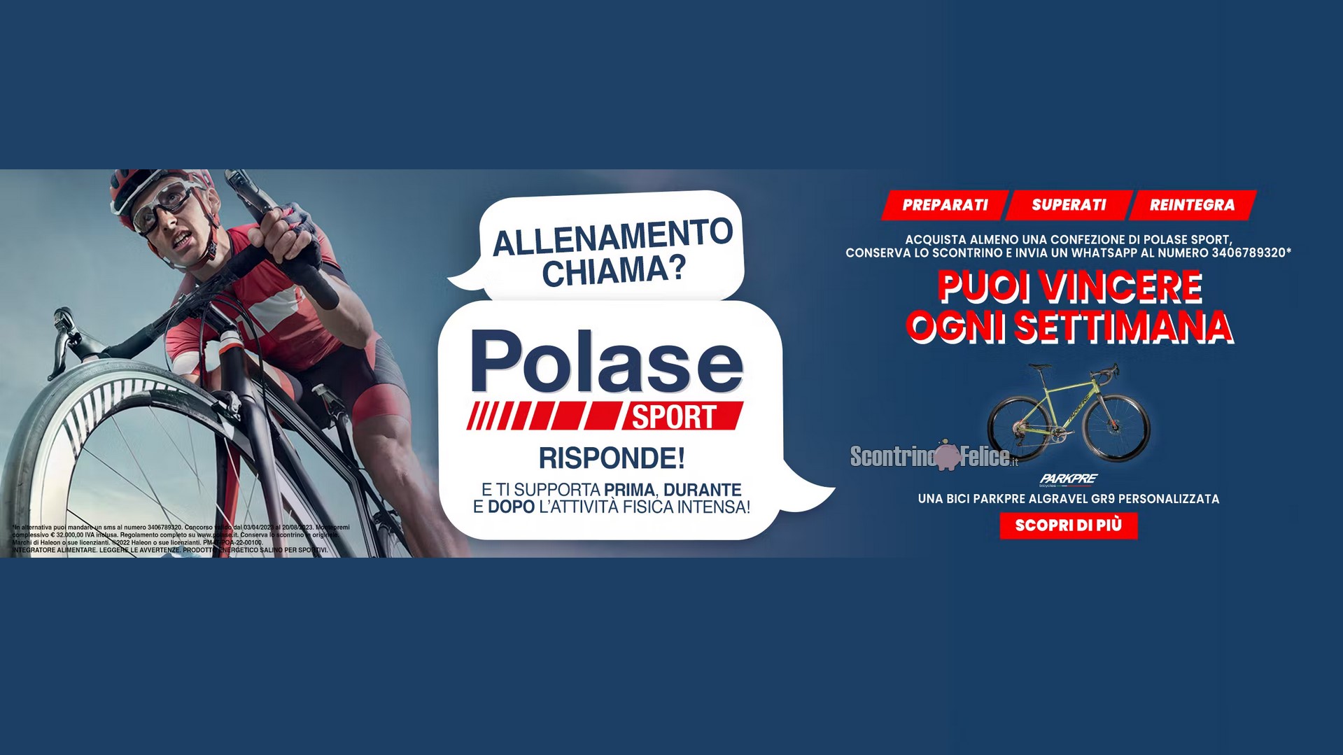 Concorso Polase Sport: vinci 20 biciclette Parkpre