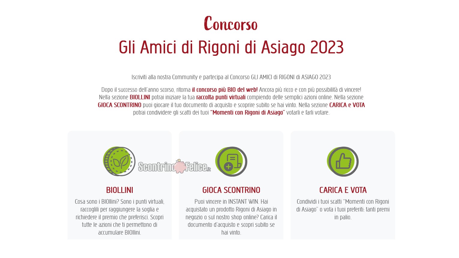 Gli Amici Di Rigoni Di Asiago 2023: raccogli i Biollini, richiedi premi e vinci prodotti e Virgin Active