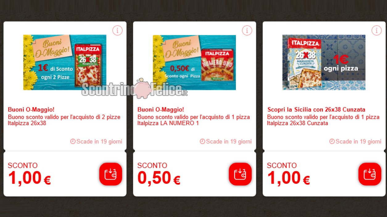 Buoni sconto Italpizza di Maggio 2023 da scaricare e stampare subito!