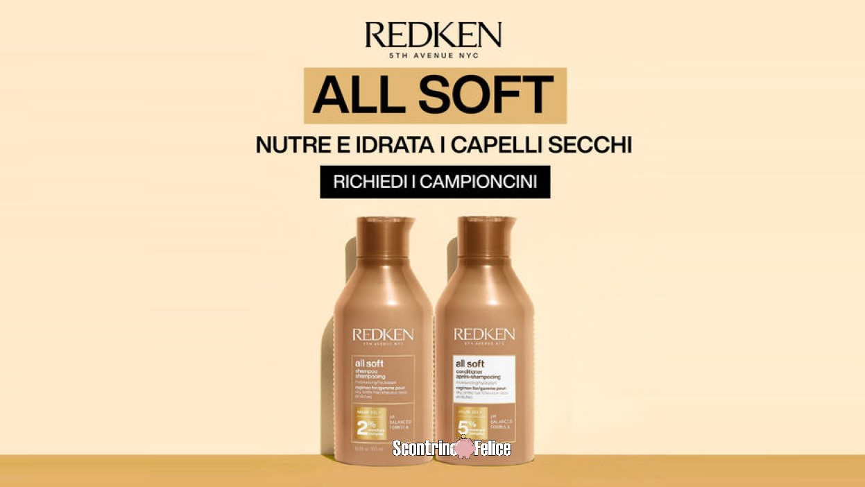 Campione omaggio Redken All Soft da richiedere subito!