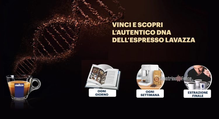 Concorso Lavazza “Scopri l'autentico dna dell'espresso Lavazza”: vinci l'enciclopedia sul caffè, macchine per espresso e 1 masterclass